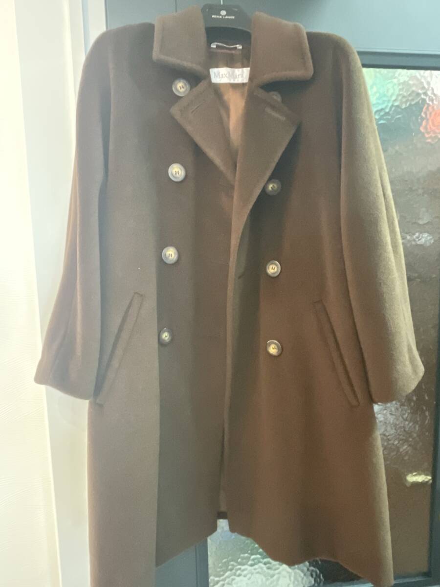 *10225 Max Mara ブラウン ダウンコート レディース 冬服 ダウン コート拍卖