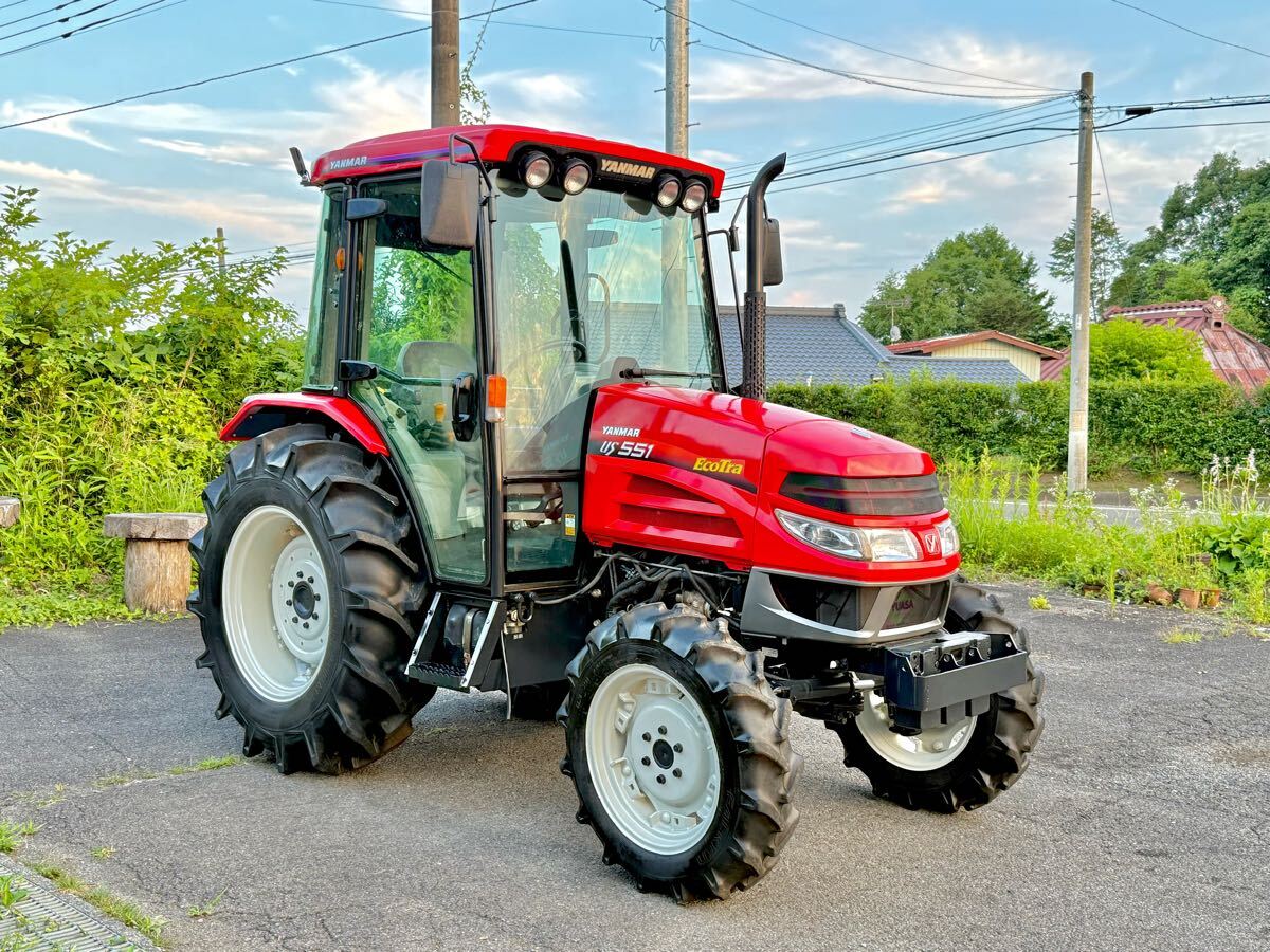 ★★ヤンマー トラクターUS 551 エコトラ ★828時間 ★55馬★ハイスピード★ エヤコンキャビン ★4WD★パワステ★ラジオ★PTO ★拍卖