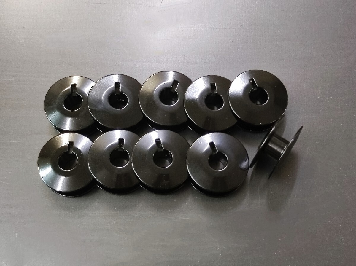 SEIKO TE TF ミシン専用 ボビン アルミ製 黒 10個セット拍卖