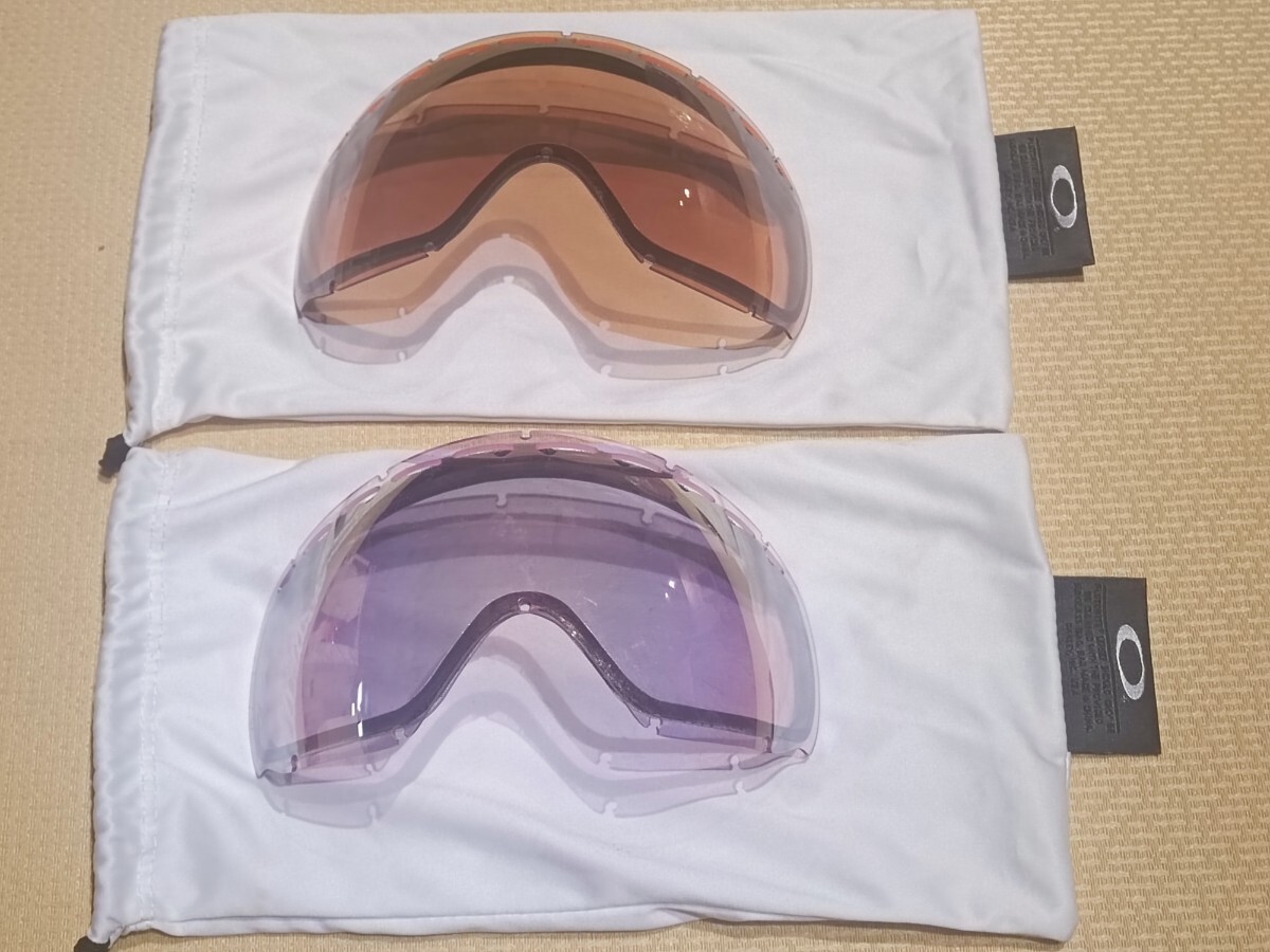 中古 OAKLEY オークリー ゴーグル 画像で判断できる方のみ入札してください おそらくクローバー スペアレンズ 2枚セットの値段拍卖