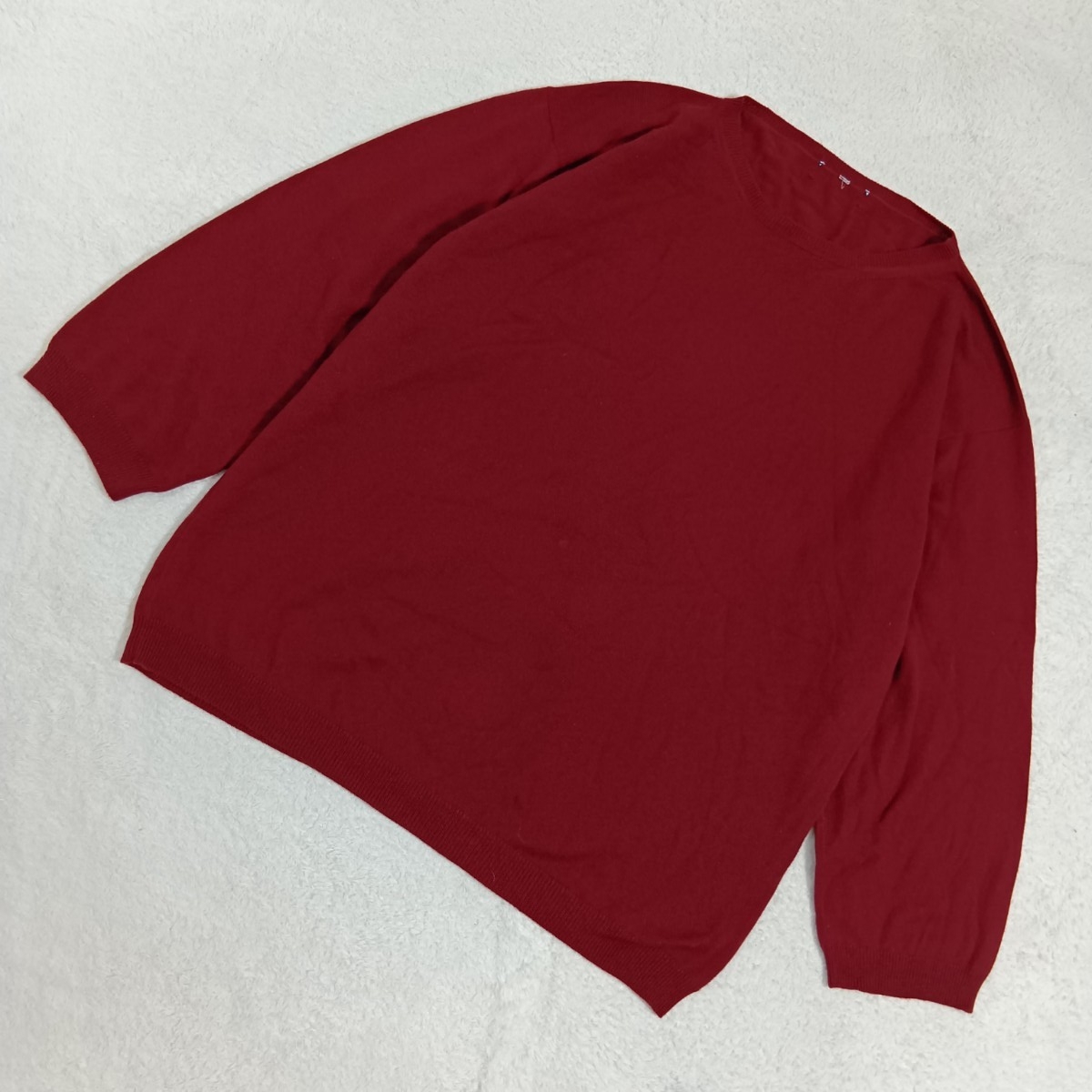 【訳アリ】ボートネック 長袖 薄地 ニット ★1000拍卖
