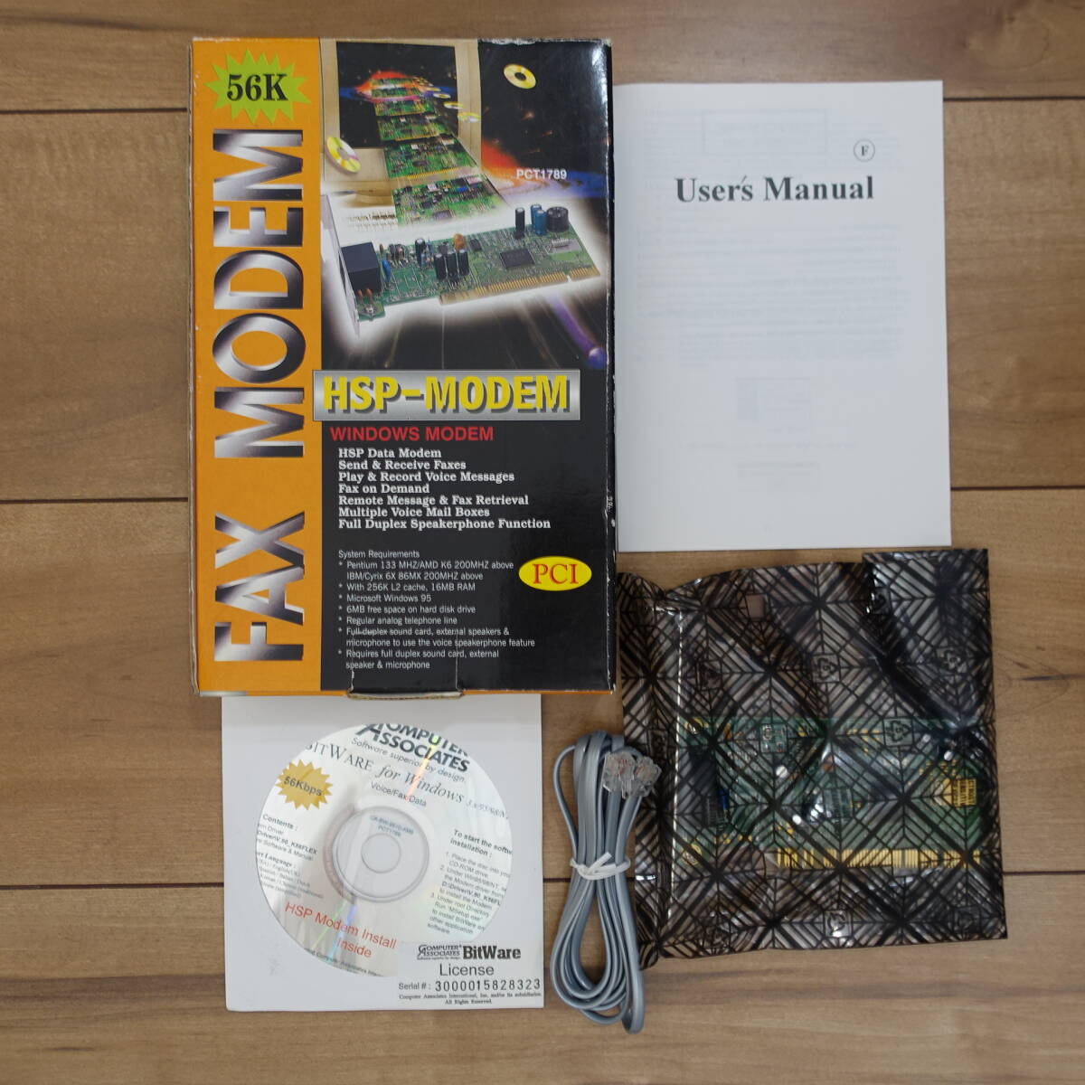 FAX MODEM PCIスロット HSP-MODEM 56K カード未開封・未使用拍卖