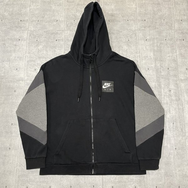 NIKE AIR ジップパーカー スクエアロゴ 両面プリント ナイキエアー フーデッド トレーナー フーディー スウェット デカロゴ 石瀬7457拍卖