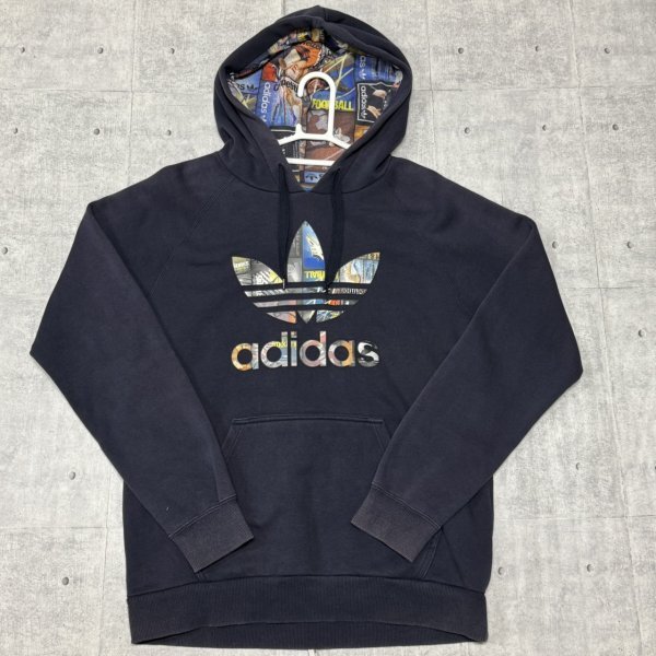10s adidas Originals パーカー アディダスオリジナルス 10年代 カタログ トレフォイル フーディー ピクチャー プリントロゴ 石瀬7680拍卖