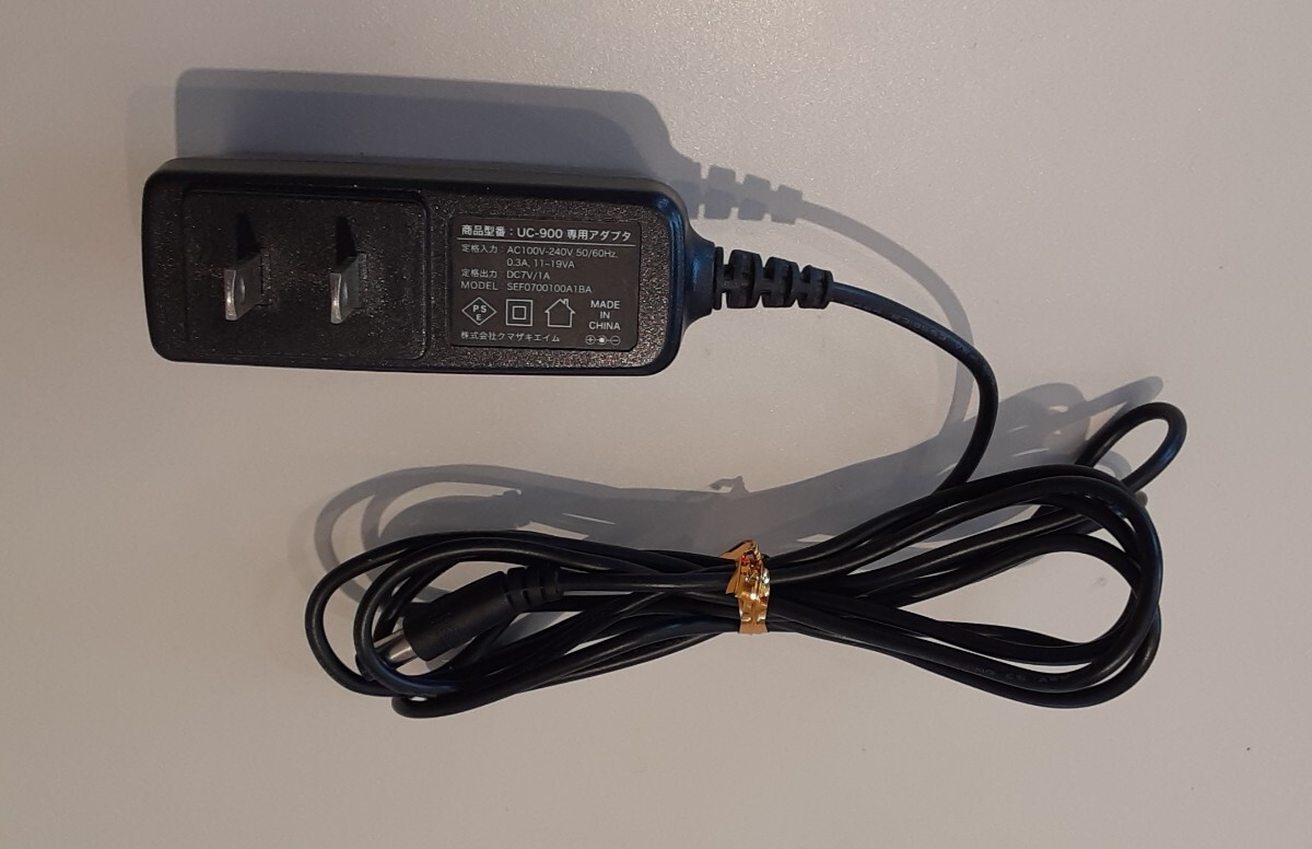 UC-900 用 アダプタ SEF0700100A1BA クマザキエイム 専用 電源 コード AC アダプター DC7V/1A拍卖