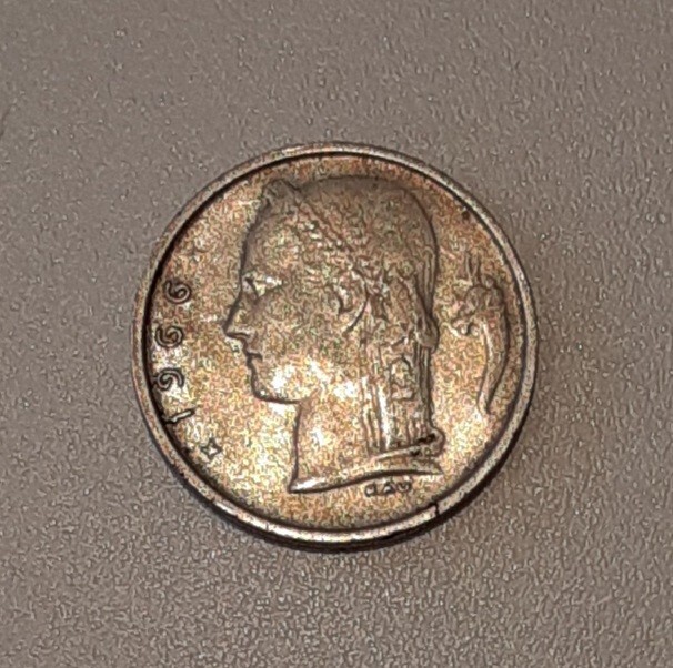 ベルギー 硬貨 1 FR 1フラン 1966 昭和レトロ コレクション BELGIE 古銭拍卖