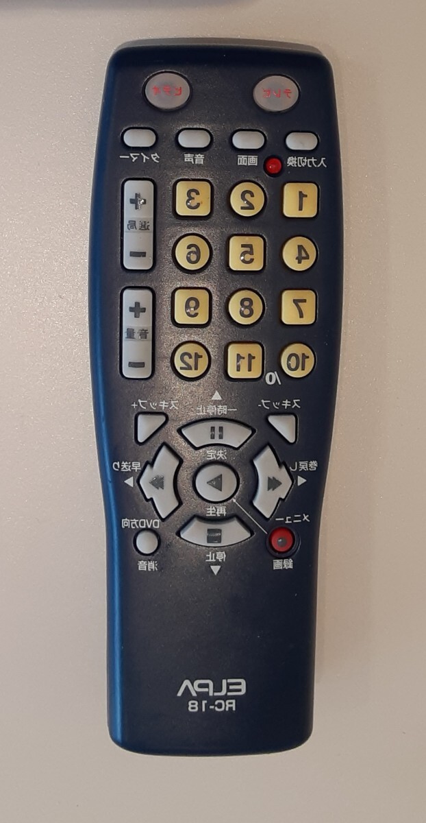 ELPA テレビ・ビデオ 用 リモコン RC-18 エルパ 朝日電器拍卖