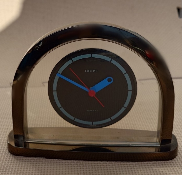 セイコー 昭和レトロ 置時計 QZ222K 置き時計 クオーツ インテリア ビンテージ SEIKO拍卖