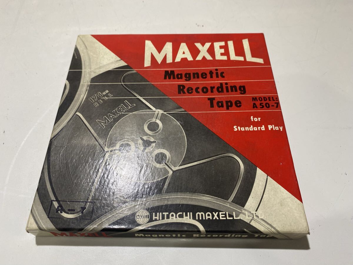 60413【自宅保管品】MAXELL マクセル Magnetic Recording tape MODEL:A50-7拍卖