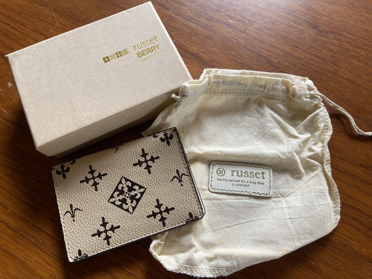 61012 ラシット カードケース russet  ロゴ 未使用 自宅保管品拍卖
