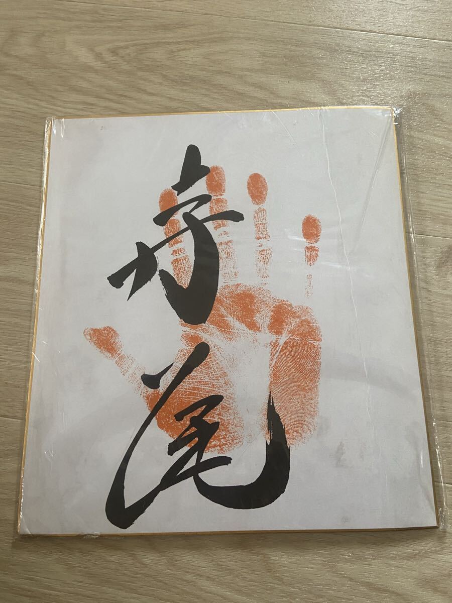 60631 色紙 寺尾 手形 大相撲 力士 コレクション拍卖