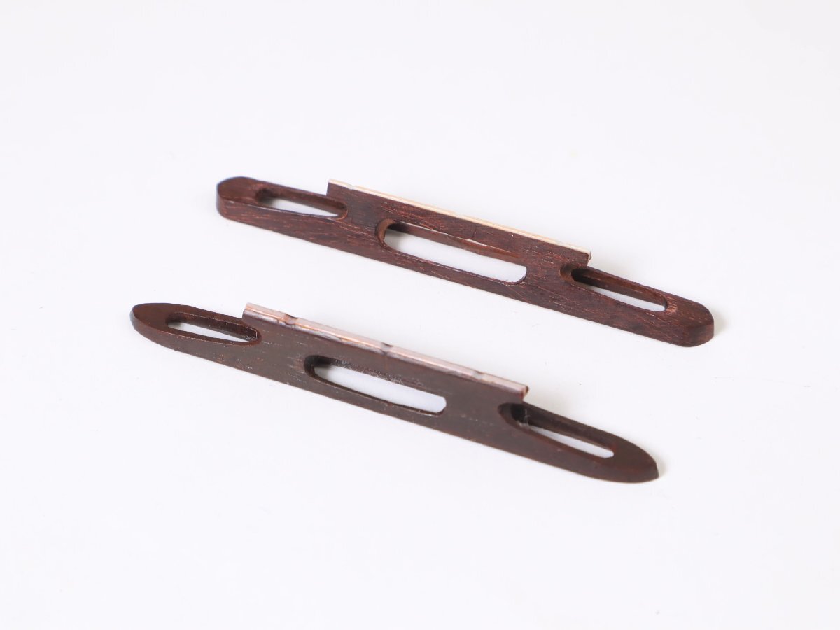 三味線 駒 2個まとめて 三味線道具 三弦駒 和楽器 弦楽器 地唄 民謡 津軽 長唄 伝統芸能 1拍卖