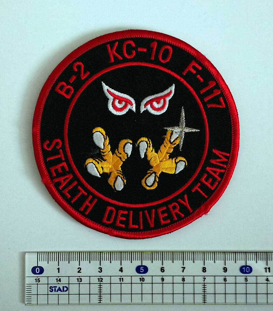 USAF Stealth Delivery Team B-2 Bomber KC-10 F-117 アメリカ空軍パッチ拍卖