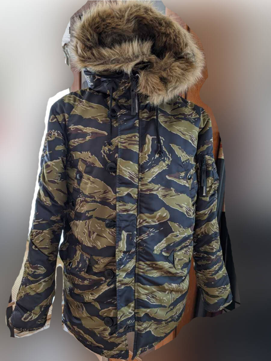 ALPHA N-3B フライトジャケット TIGHT TIGER CAMO 【XL】拍卖