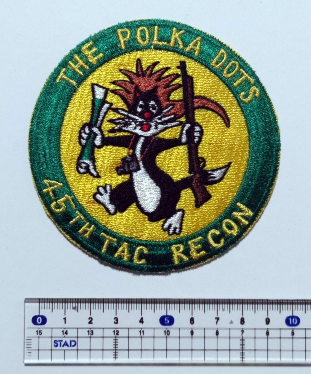 45th Tactical Reconnaissance Squadron The Polka Dots アメリカ空軍パッチ拍卖