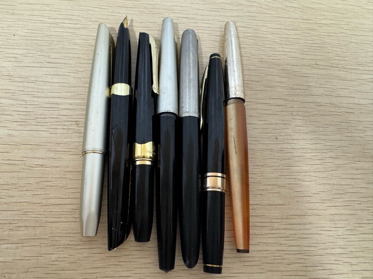 18K 750 14K 万年筆  PLATINUM 筆記用具  文房具  PARKER USA製 8本 D-776拍卖