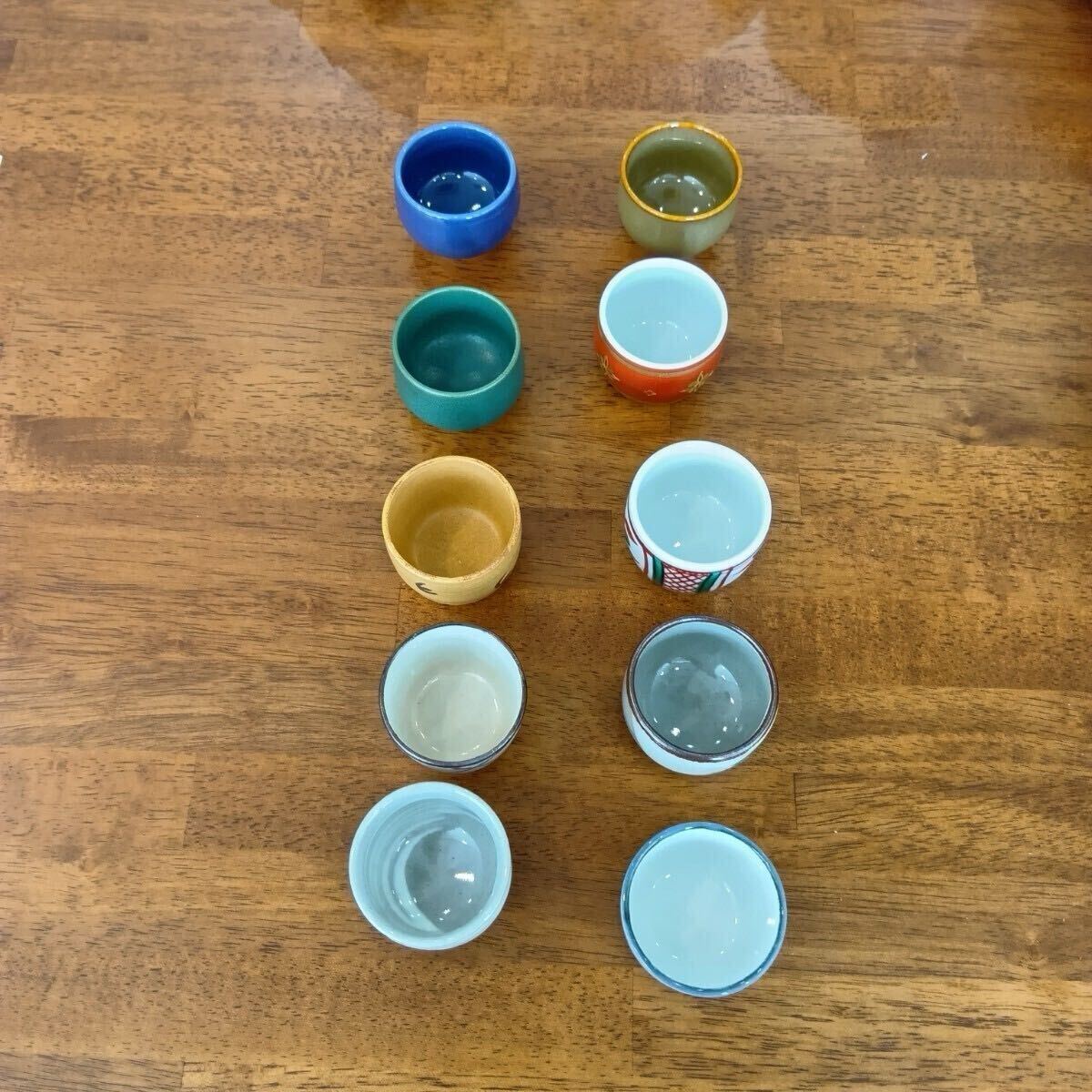 【9】【48】 たち吉 寄せぐい呑 昭和レトロ 食器 御猪口 セット 和食器拍卖