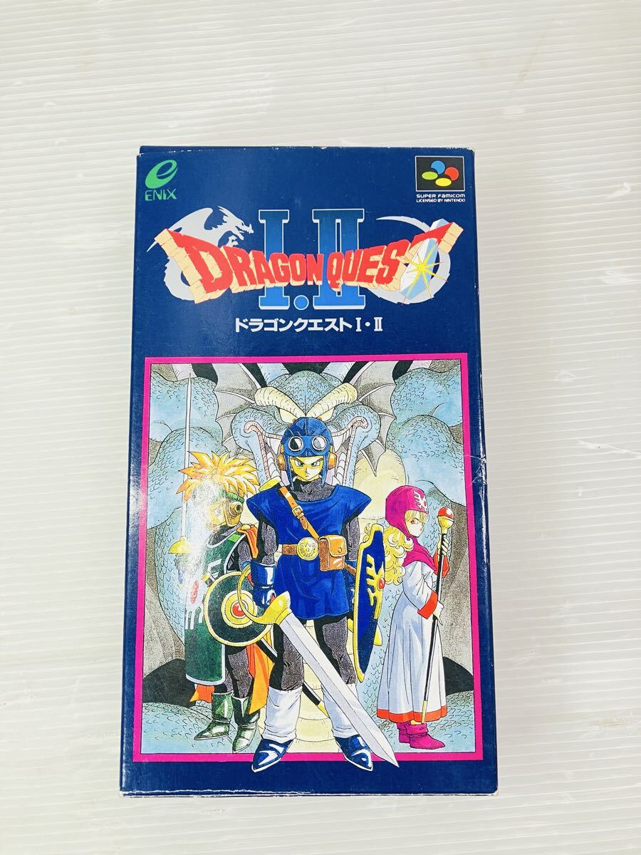 スーパーファミコンソフト★ドラゴンクエストⅠ・Ⅱ★1,2★ドラクエ★スーファミ★SFC★RPG★外箱付き★説明書付き★拍卖