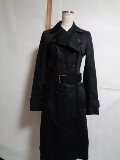 美品★セオリー*2*トレンチコート*黒*トラッド*コート*スプリングコート*春*秋*冬*アウター*theory拍卖