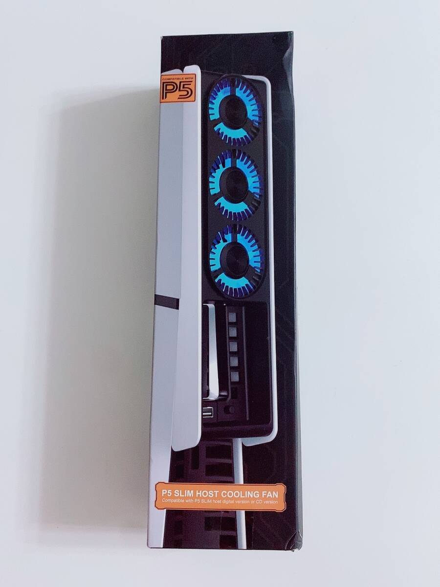 【1円オークション】新型 PS5 Slim用 冷却ファン 2段階風速調整 LEDライト USB 3.0ポート付き 低騒音 ディスク/デジタル版対応 AME4605拍卖