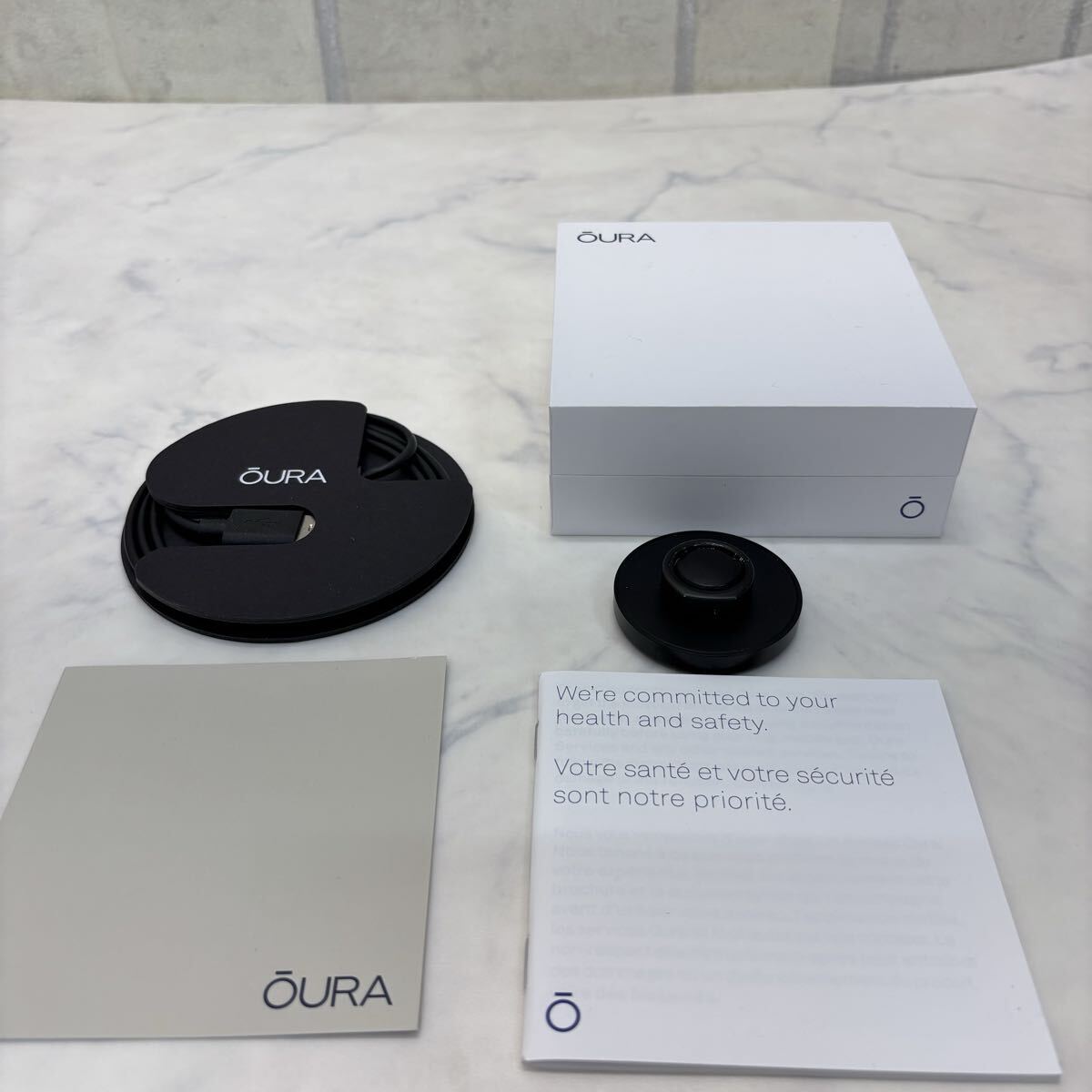 Oura Ring Gen3 Horizon Black US7 ブラック スマートリング 黒 充電器未使用拍卖