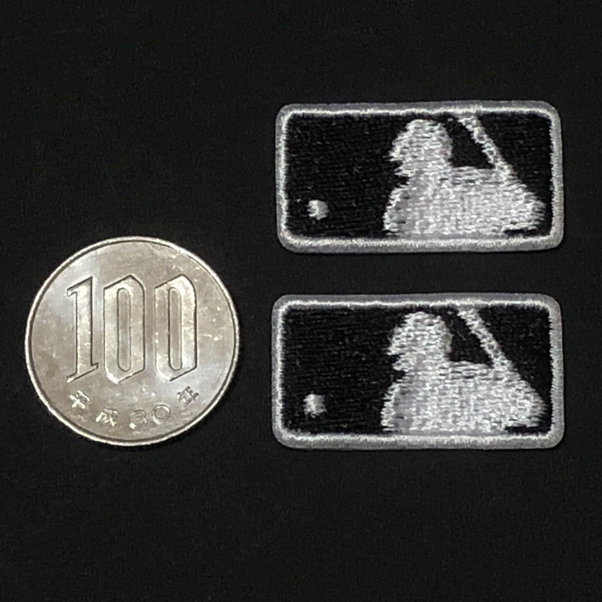 MLB バッターマン アンパイア 極小(約3cm) 2枚セット ワッペン拍卖