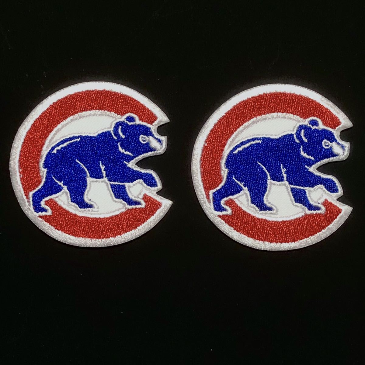 MLB シカゴ・カブス クマ ミニサイズ ワッペン 2枚セット B拍卖