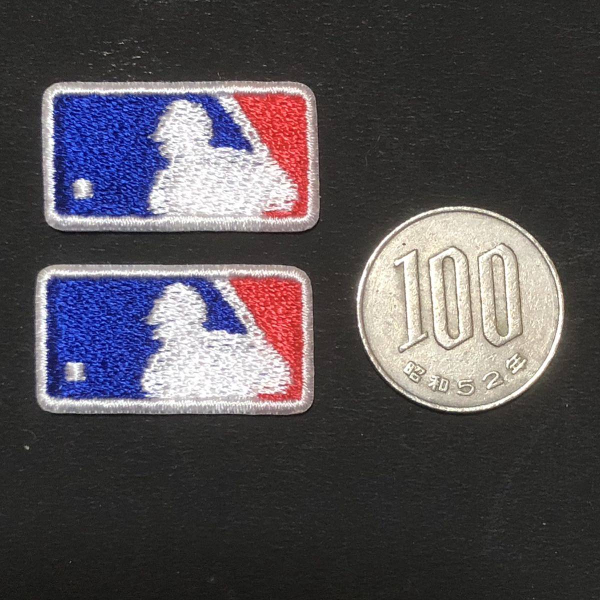 MLB バッターマン 極小(約3cm) 2枚セット ワッペン カブスカラー拍卖