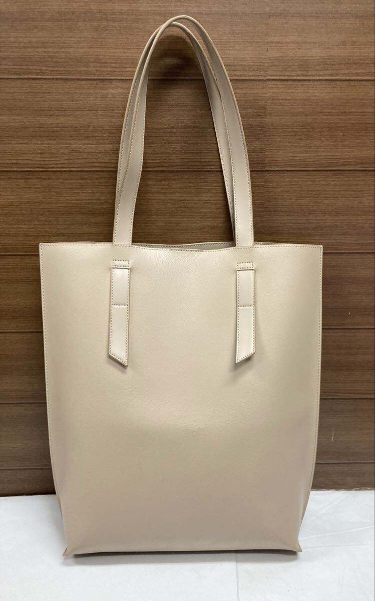 INDIVI インディヴィ ♪ トートバッグ 縦長 ベージュ系 ショルダーバッグ拍卖