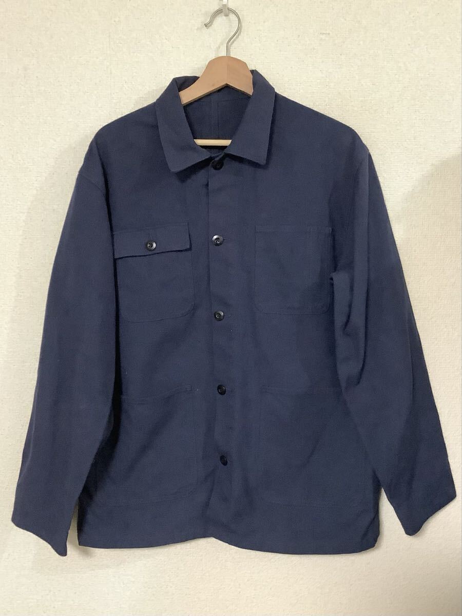 THE SHOP TK キクチタケオ カバーオール コットンジャケット ネイビー セレクト カジュアル メンズ L拍卖