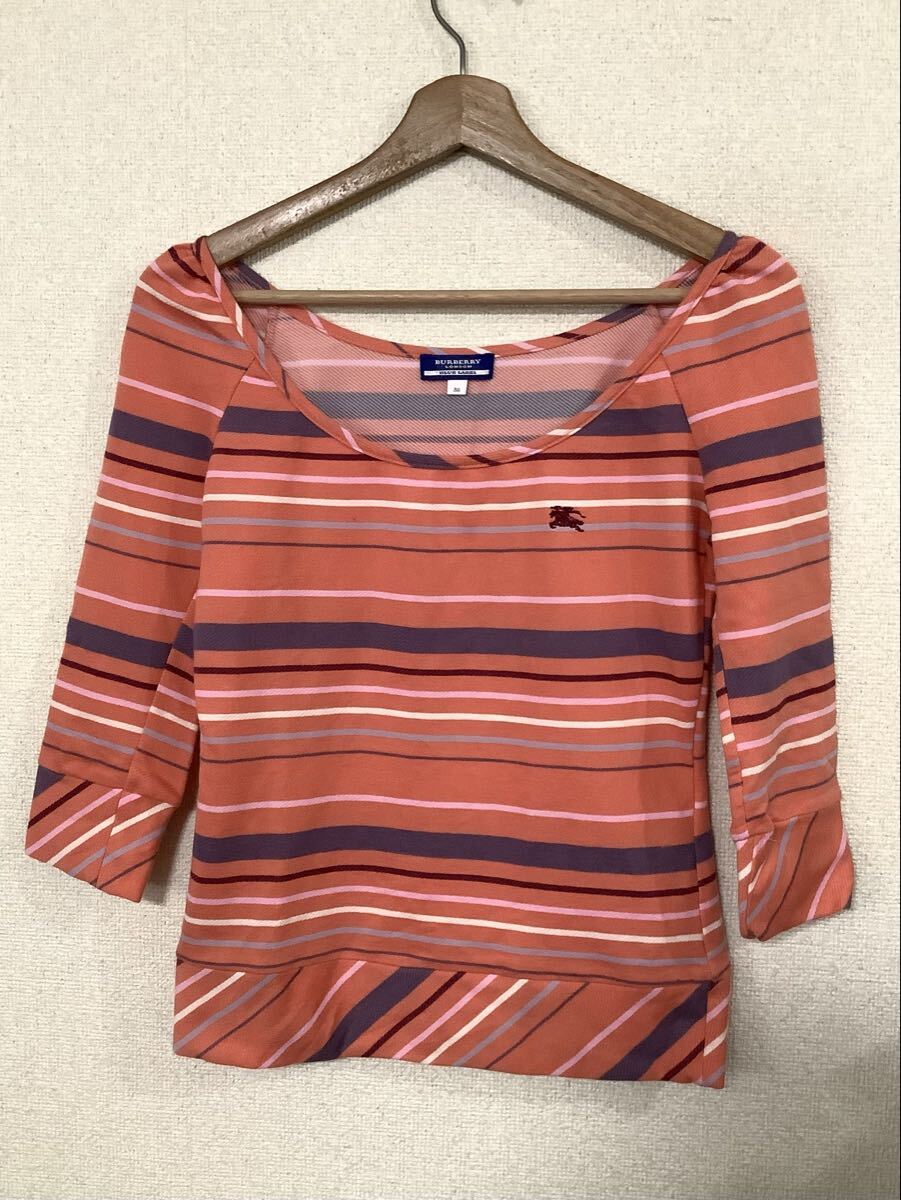 BURBERRY BLUE LABEL バーバリーブルーレーベル ピンク トップス カットソー レディース 38拍卖