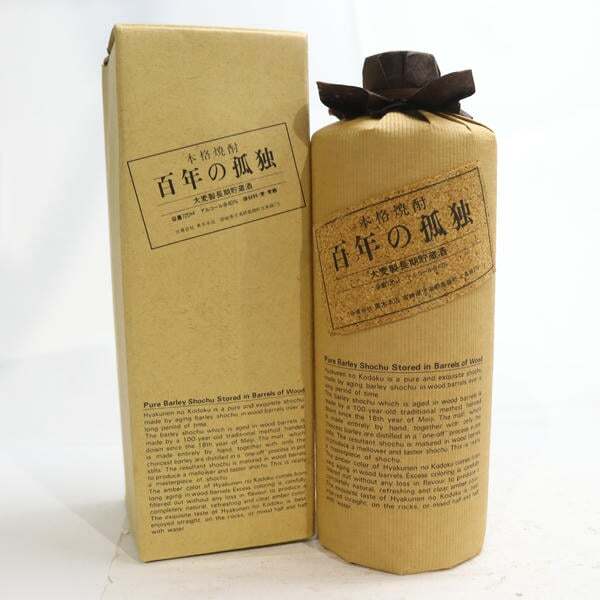 1円~百年の孤独 大麦製長期貯蔵酒 40% 720ml 詰日92.09(重量 1220g)※詰日注意 X25J170063拍卖