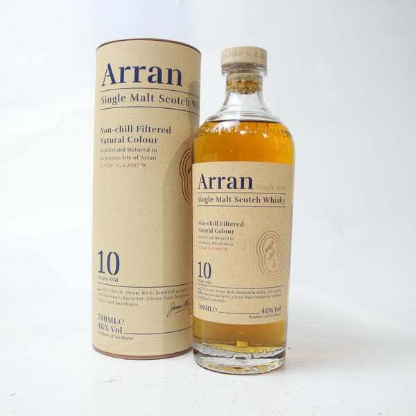 1円~Arran(アラン)10年 ノンチルフィルタード 46% 700ml Z25J110003拍卖