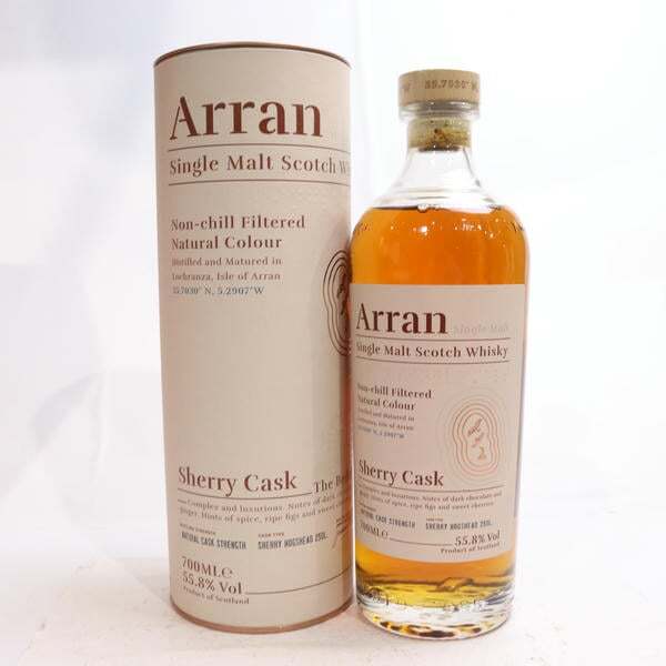 1円~Arran(アラン)シングルモルト シェリーカスク 55.8% 700ml Z25J050014拍卖