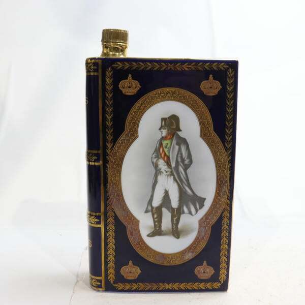 1円~CAMUS(カミュ)ナポレオン ブック 40% 700ml 青陶器(重量 1151g)X25J200030拍卖