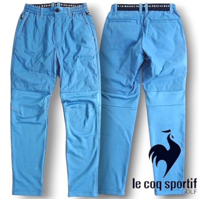 Le coq Sportif GOLF ルコック 新品 保温 太陽光発熱ヒートナビ ストレッチ 中綿入りパンツ ゴルフウェア QGMSJD13 BL00 LL▲063▼bus8457a拍卖