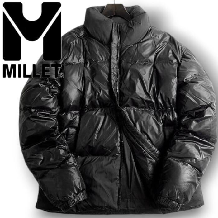 □MILLET ミレー 新品 撥水 高保温 中綿 エコダウン ジャケット ブルゾン軽量保温 Sorona 40216 BK 95/M ▲084▼bus1427a拍卖