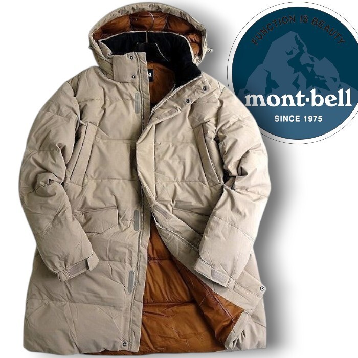mont-bell モンベル 新品 定価4.7万 DUCK DOWN ファー付きフーデッド ダウンジャケット ダウンコート WMDK-811 BE 95/M ▲161▼bus9063e拍卖
