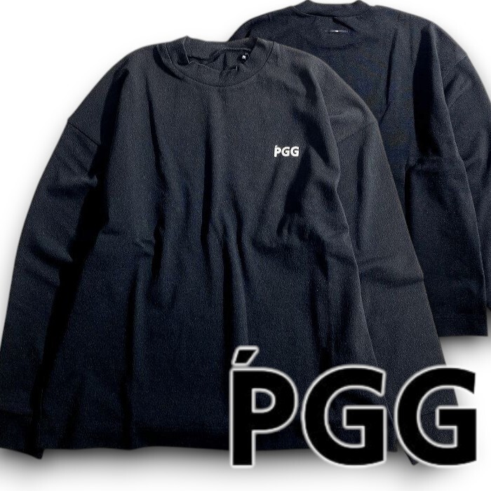 PGG by PEARLY GATES パーリーゲイツ 定価2.4万 TEXBRID デニット天竺 長袖 プルオーバーシャツ ゴルフ 2170305 120 6 ▲027▼51003w11拍卖