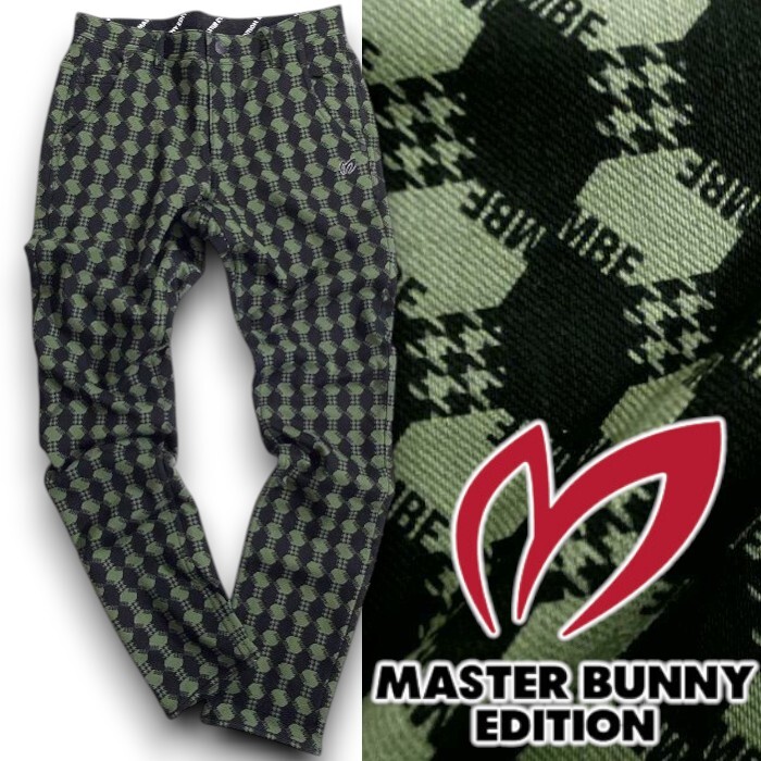MASTER BUNNY PEARLY GATES マスターバニー パーリーゲイツ 定2.8万 裏フリースボンディング パンツ ゴルフ 3131005 180 3 ▲043▼51009w08拍卖