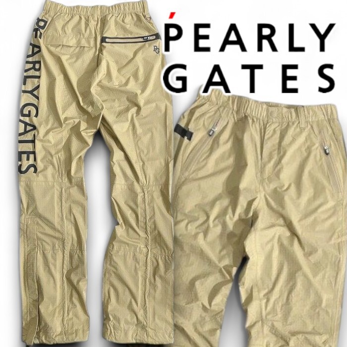 PEARLY GATES パーリーゲイツ 定価2.6万 撥水×防風 Nyドビー パンツ レインウェア ゴルフ レディース 2989302 040 2 ▲029▼51016w04拍卖