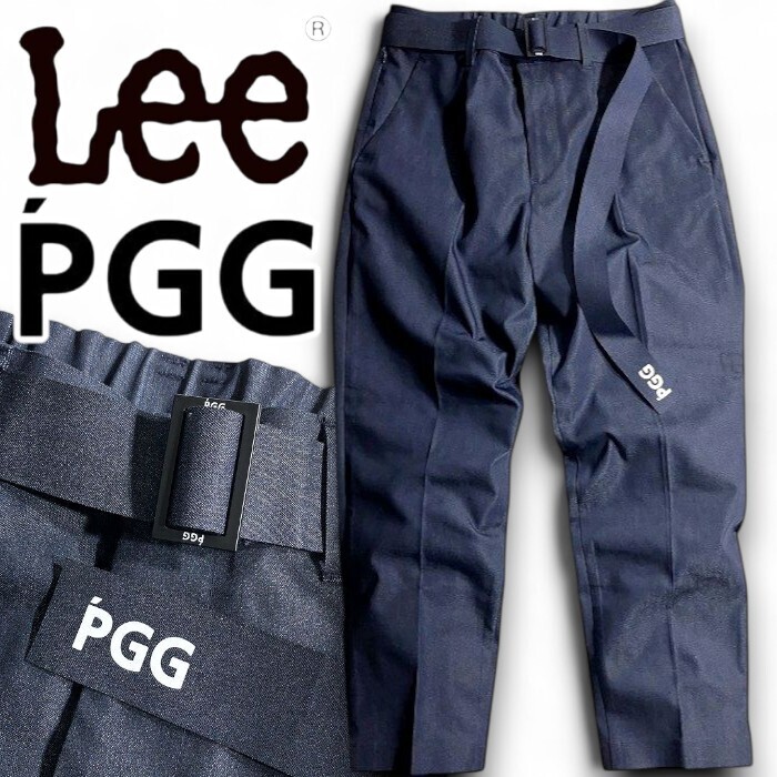 PGG by PEARLY GATES × Lee パーリーゲイツ 定価3.5万 リサイクルポリデニム ストレッチ パンツ ゴルフ 2131305 121 5 ▲039▼50908w03拍卖