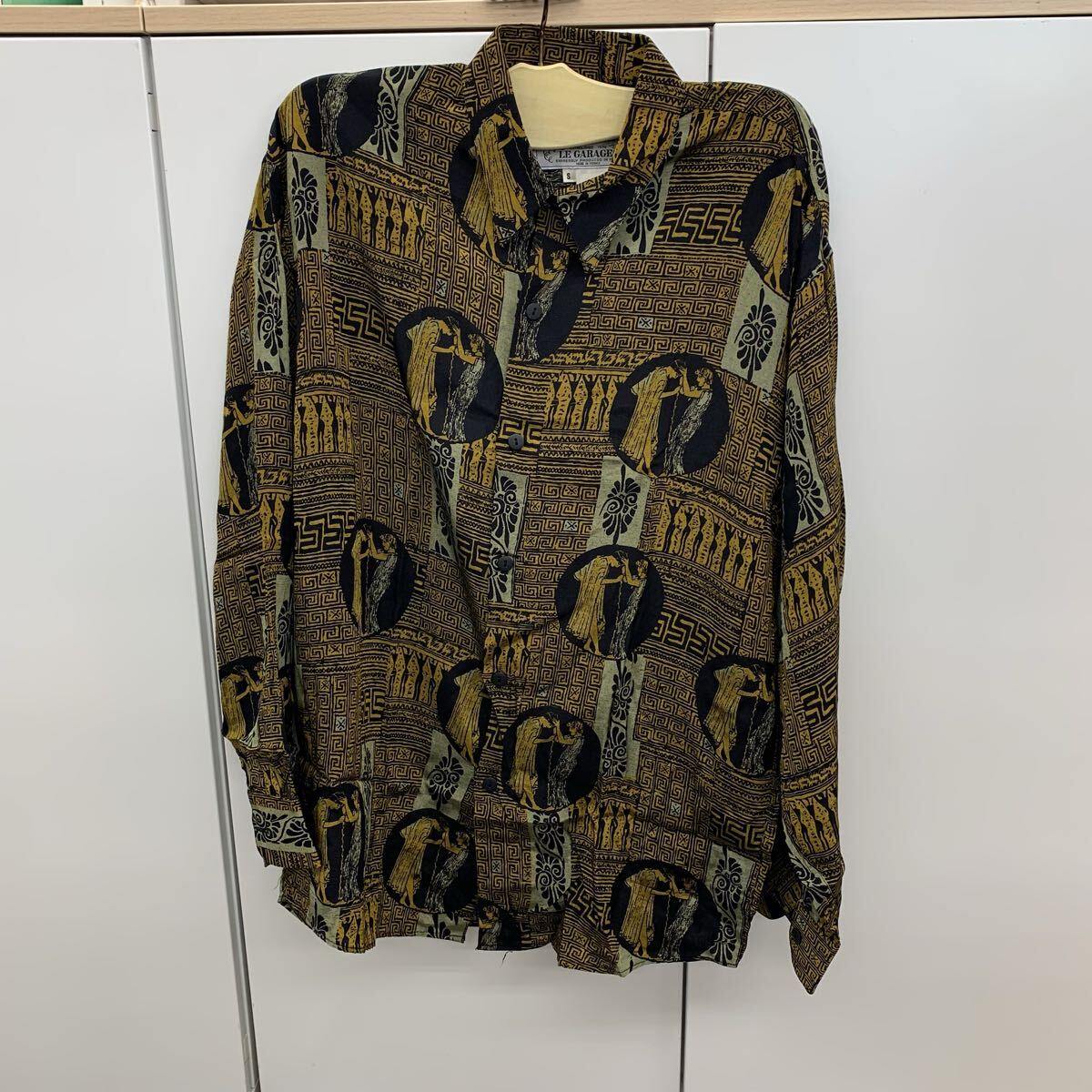 BELLOWS BRUT ベローズブリュット メンズシャツ 柄シャツ 長袖シャツ レーヨン 853拍卖