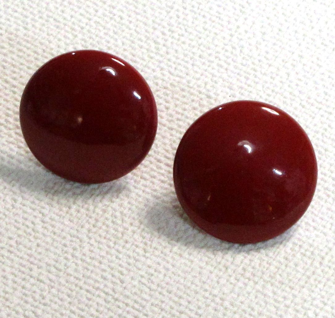 ★艶やかな漆の美★木製漆塗 イヤリング 朱塗★送料無料★現品限り拍卖