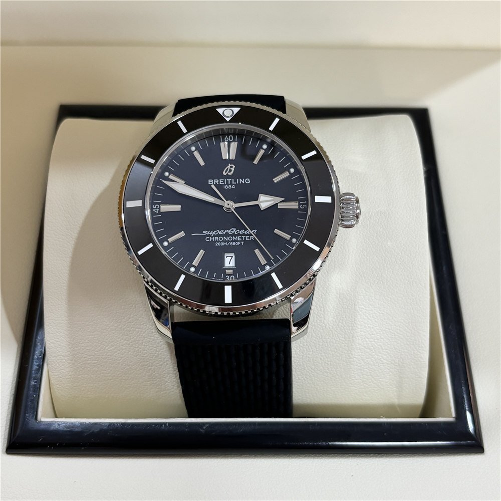ブライトリング スーパーオーシャン BREITLING Super Ocean 腕時計 メンズ 自動巻き AB2010121B1S1 ウォッチ シルバー 黒系拍卖
