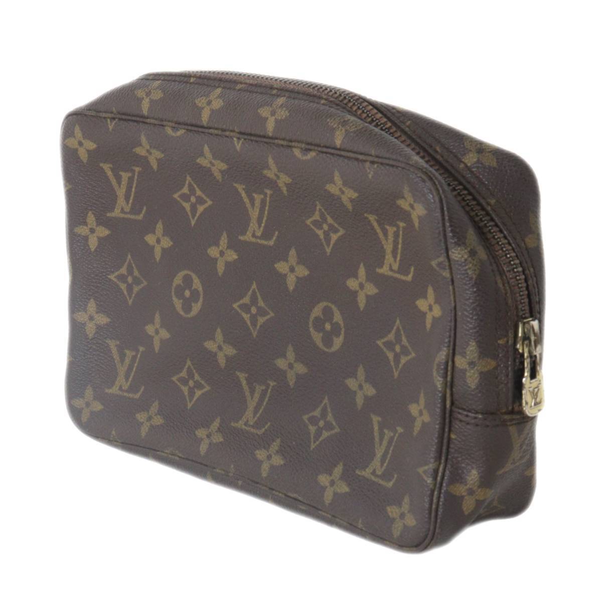 【ベタ始まり】 LOUIS VUITTON ルイヴィトン トゥールス・トワレット 化粧ポーチ モノグラム M47522 853 NT Cランク拍卖