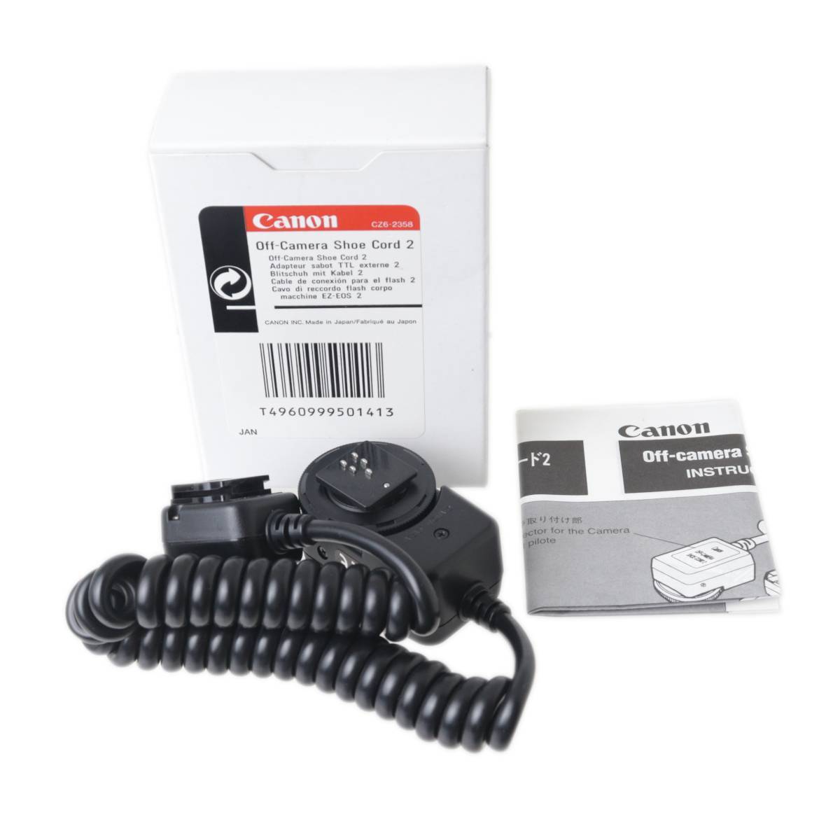 CANON キヤノン 純正 オフカメラ シューコード 2 60E,300EZ,420EZ,430EZ,540EZ,480EG EOS-1,1N,620,650 NT 美品 Aランク拍卖