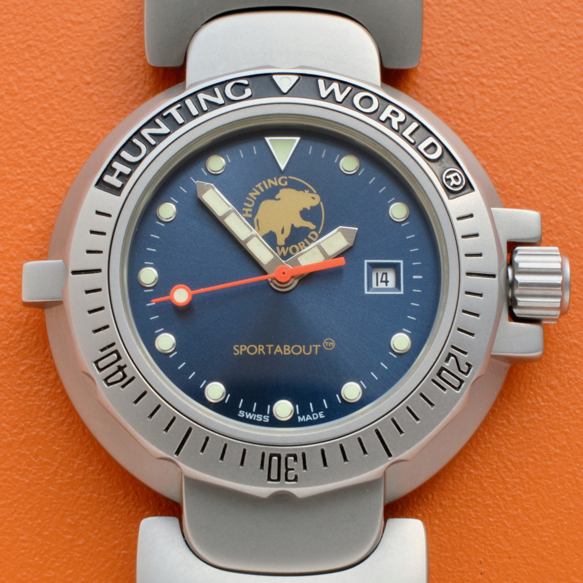*HUNTING WORLD SPORTABOUT *クオーツ腕時計*ハンティングワールド拍卖