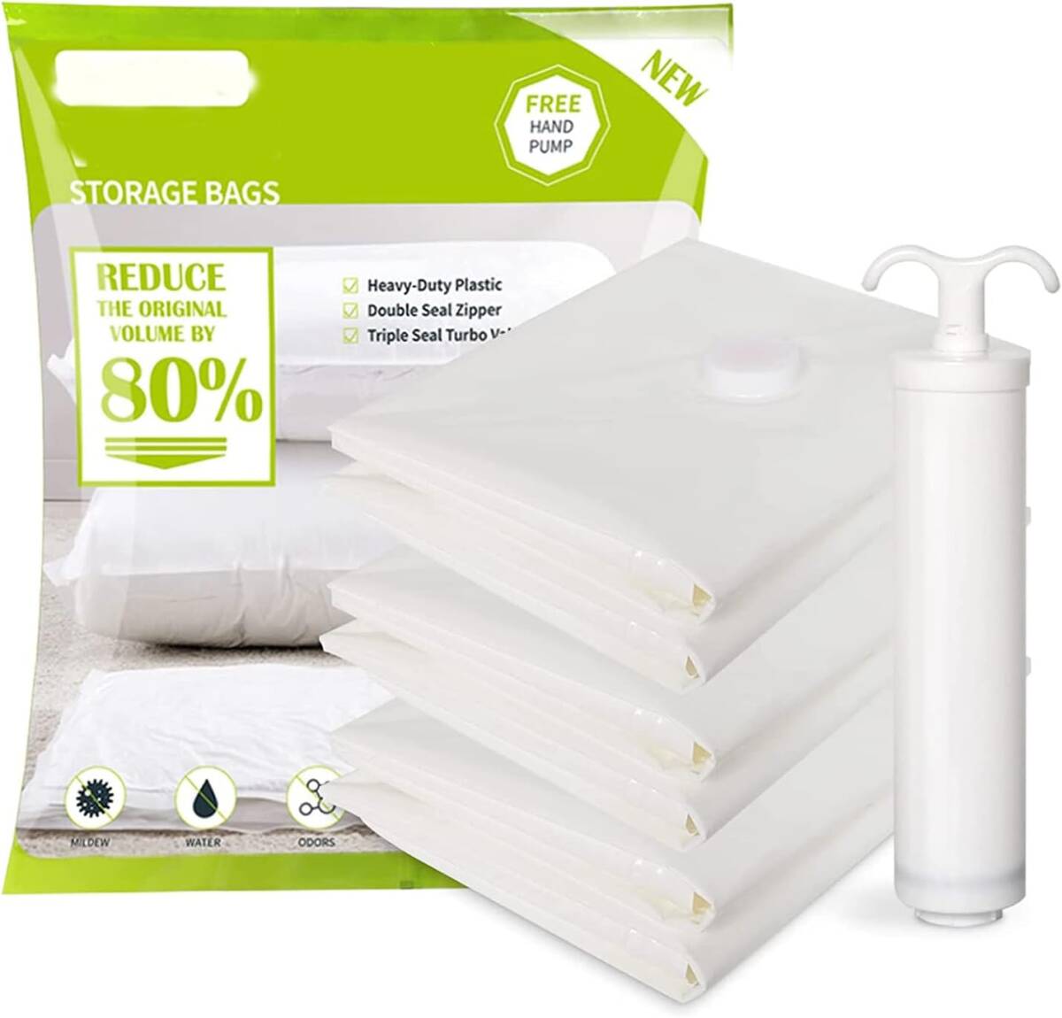 ふとん圧縮袋 布団圧縮袋 - 6枚セット100×80cm 防湿 カビ、ダニ対策 敷布団収納可 衣類圧縮袋 布団圧縮袋 掃除機対応 収納/引越し拍卖