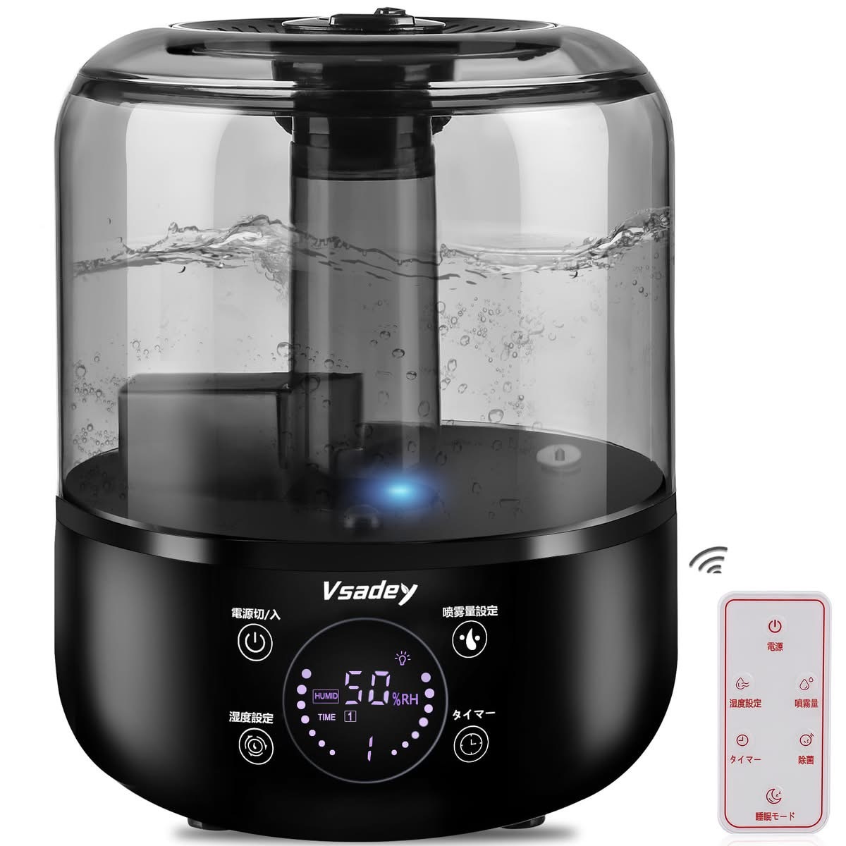 加湿器 3L大容量 卓上加湿器 18時間連続加湿 上から給水 3段階ミスト量調整 空焚き防止 自動OFF 省エネ 静音 .拍卖